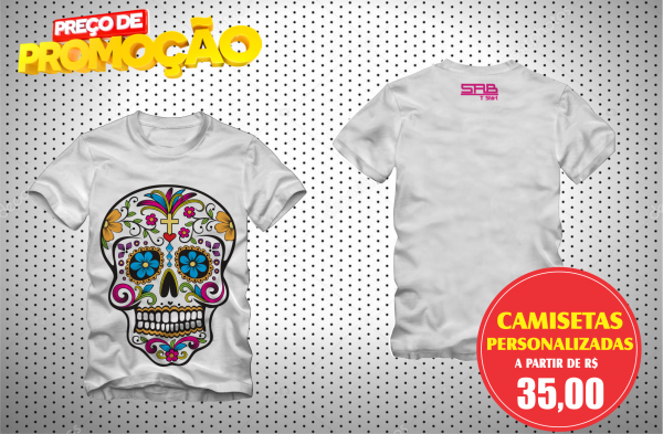 T shirt Caveira Mexicana